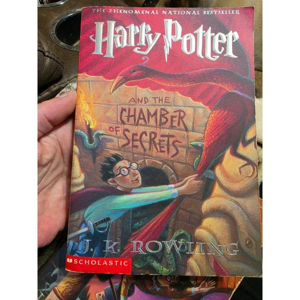 Harry Potter Books 1-3 Paperback Lot JK Rowling Scholastic Sorcerers Stone
